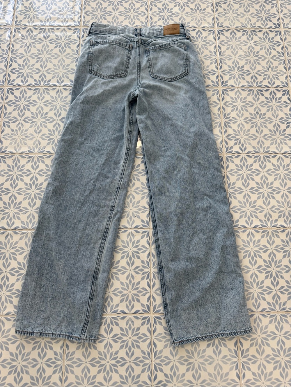 abercrombie kids high rise ultra wide leg jeans long 2 pairs - Picture 8 of 12